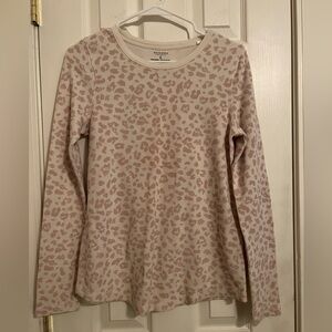 Sonoma Small Long Sleeve Cheetah Print Shirt